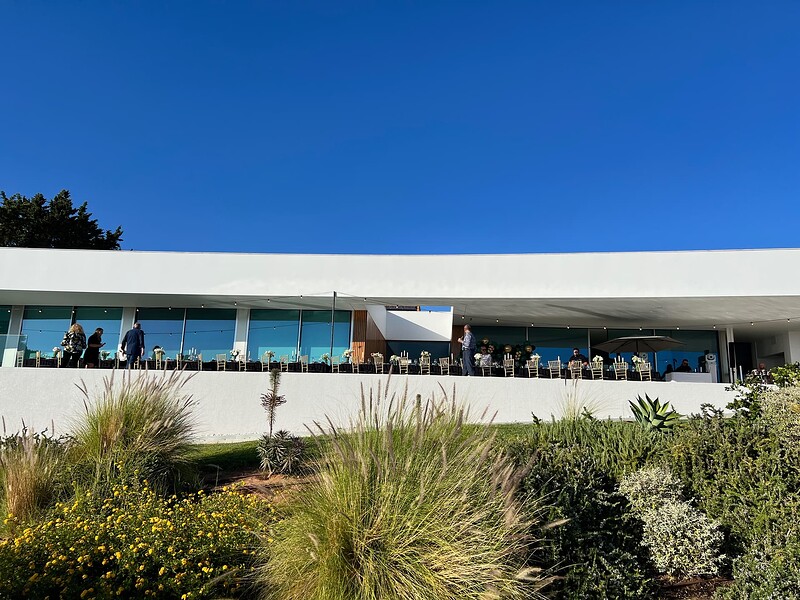 A view of the villa