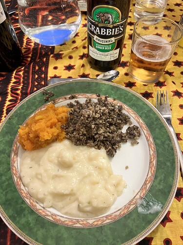 The haggis, neeps and tatties I've been waiting for!