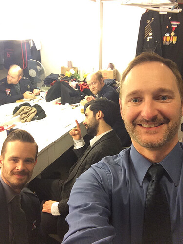 Prepping for our last show at the Drum Tower West Theatre