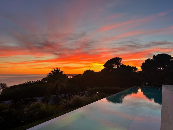 What a view to end the day.