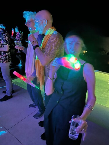 Fun with light sticks.