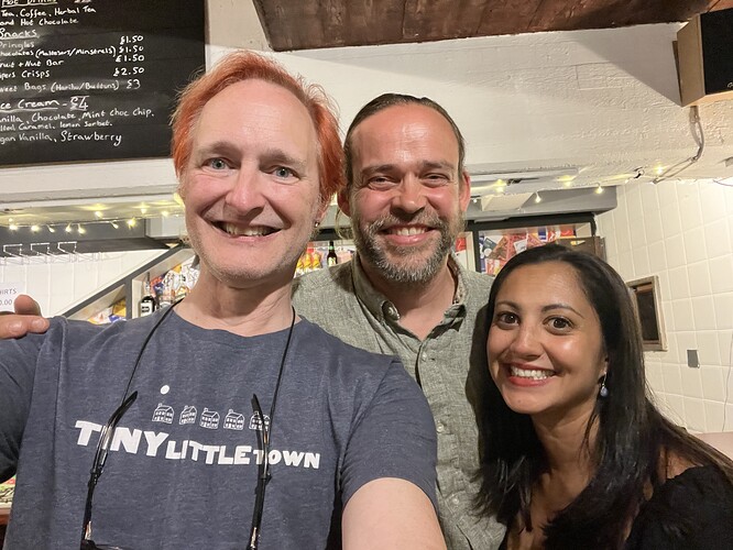 With James & Serin. Far too many years have passed.