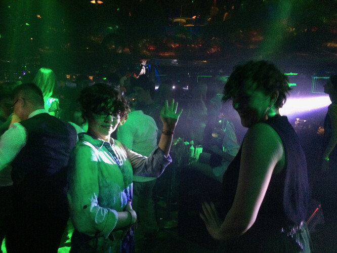 Hitting the dance floor for our final night bash