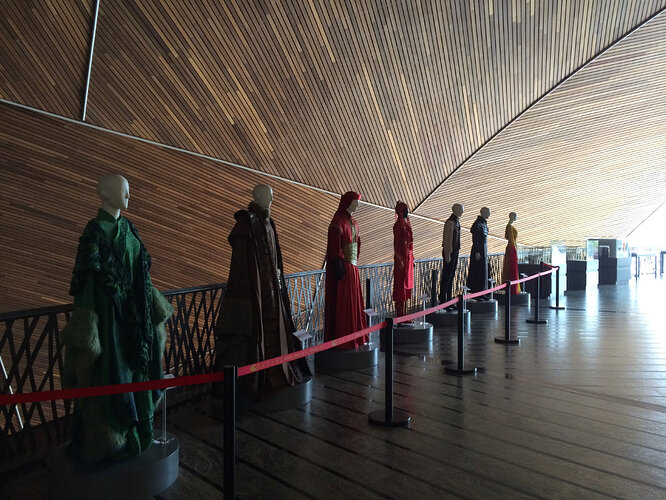 Costumes from various shows that have been performed at the center