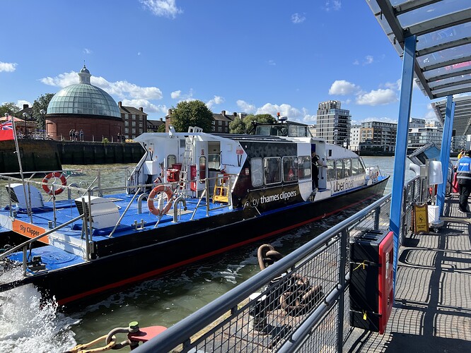 The Uber Thames Clipper - a water ferry