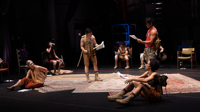 Discussing the play...within the play