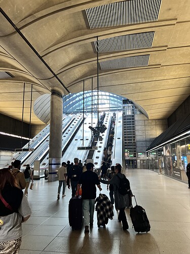 This is when we were told to evacuate the train station due to 'a reported emergency.'